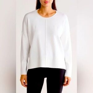 French Connection NWT Winter White Babysoft Long Sleeve Sweater Size Medium